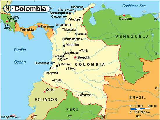 Colômbia | Mapas da Colômbia