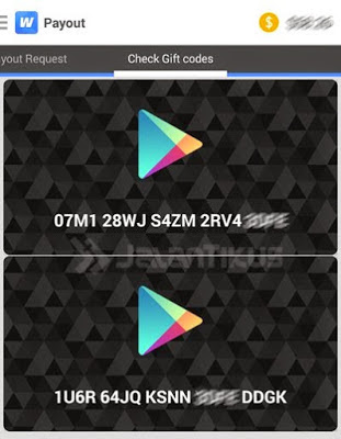 Kode giftcard muncul di whaff dan siap dipakai Kode giftcard muncul di whaff dan siap dipakai