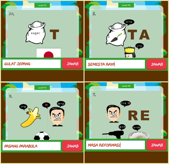 Kunci Jawaban Tebak Gambar Level 45 / Jawaban Tebak Gambar Kunci Jawaban Tebak Gambar Level 45 / Jawaban Tebak Gambar