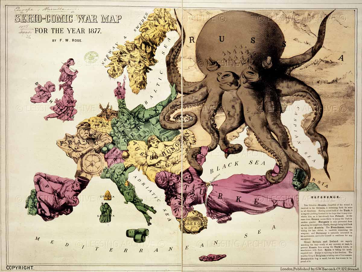 Bringing the map to life: European satirical maps 1845-1945