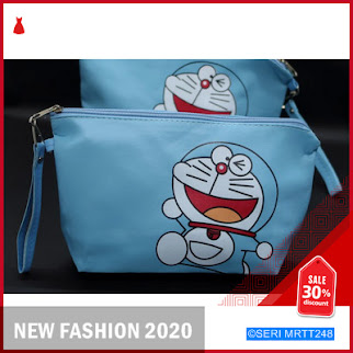 MRTT248T62 TAS KOSMETIK POUCH KARAKTER SABLON DORAEMON BMGShop