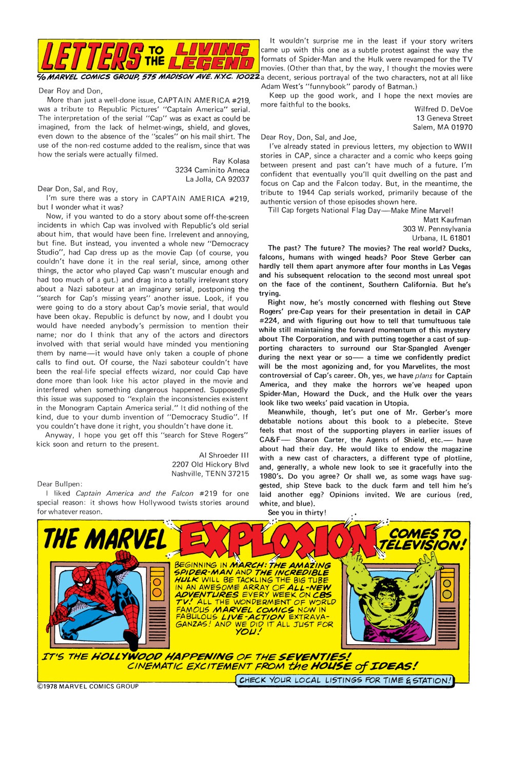 Read online Captain America (1968) comic -  Issue #222 - 19
