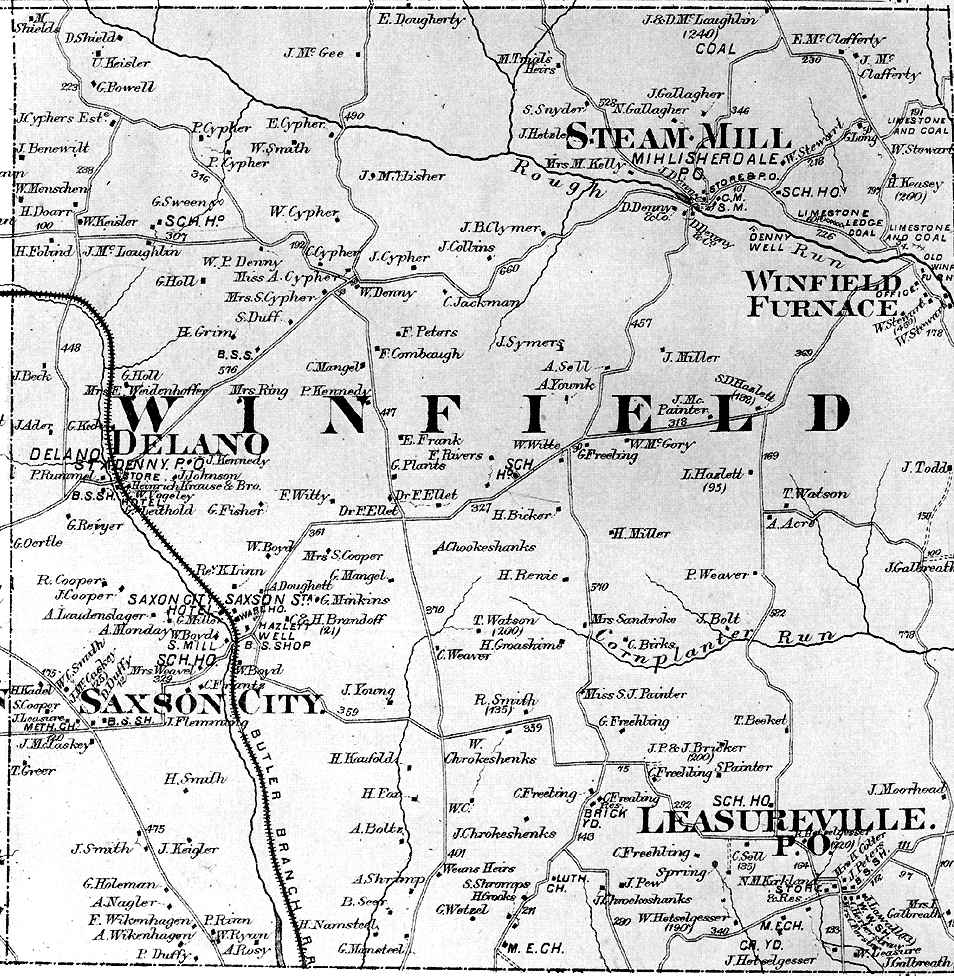 Old Industry of Southwestern Pennsylvania West Winfield and Winfield