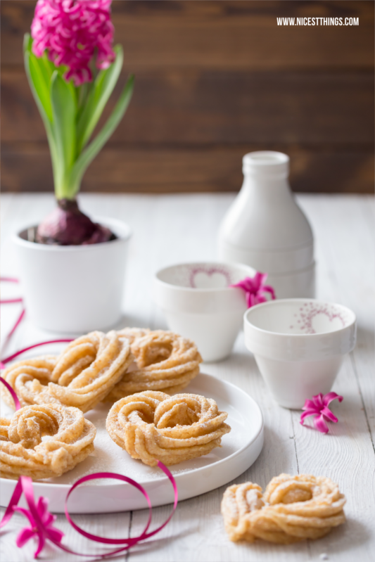 Heart Churros for Valentines day