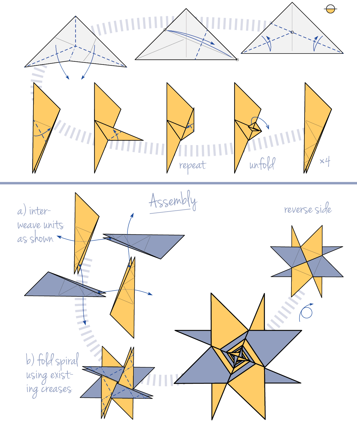 Origami Star Instructions easy crafts ideas to make