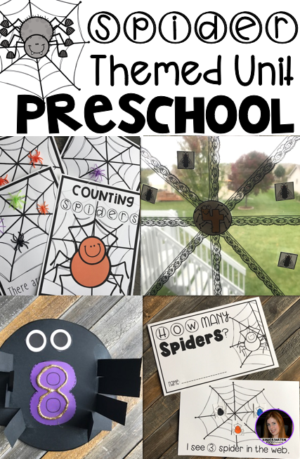 Are you looking for fun hands-on spider centers and activities for preschool?  Then, you will love our spider book-based centers and activities.  This unit has everything you need for 6 days of lessons and activities.