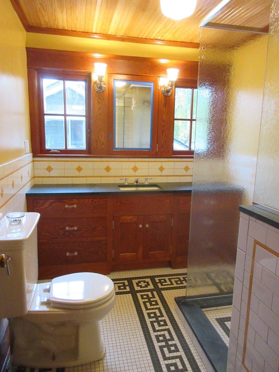 Laurelhurst Craftsman Bungalow: Master Bath Shower Almost