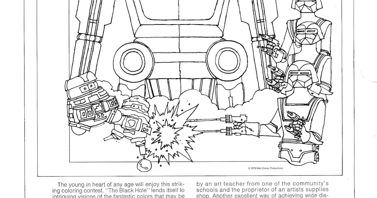 The Black Hole coloring page