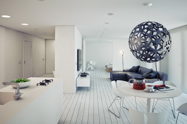 minimalist home design decor, minimalist studio apartment 2015, white interior 