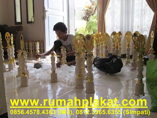 jual trophy marmer murah, piala marmer award, harga 1 set trophy marmer, 0856.4578.4363, www.rumahplakat.com