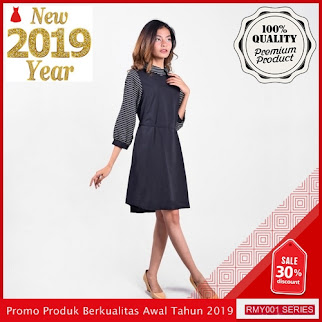 RMY056D32 Dress Salur Tangan 7 Keren Per 8 BMGShop