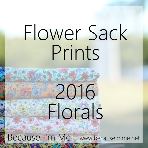 Flower Sack Prints, 2016 Delightful Floral Ties - Because I'm Me