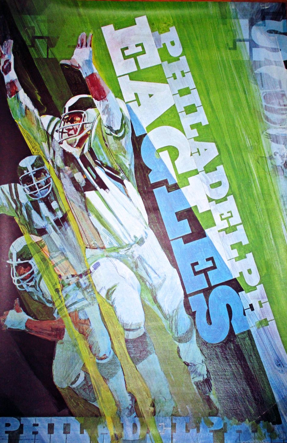 Vintage 1972 NFL ST. LOUIS CARDINALS George Bartell SI Stancraft 24x36  POSTER