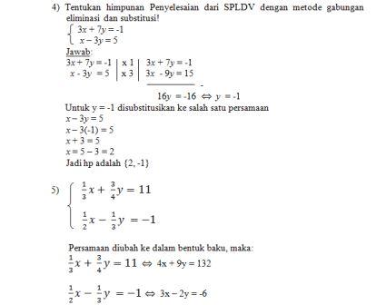 Soal Essay Matematika Smp Kelas 9 Spldv