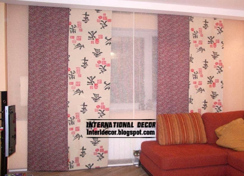 asian living room curtains