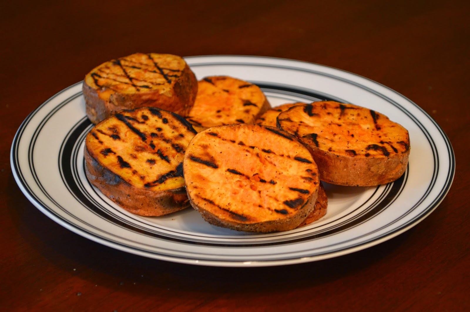 One Day At A Time From My Kitchen To Yours Grilled Sweet Potato Rounds