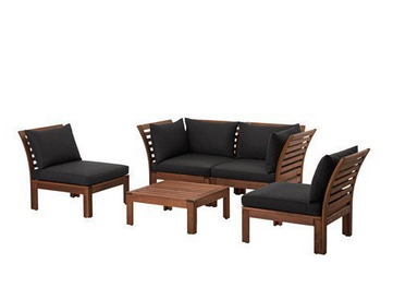 Desain kursi tamu minimalis modern dari kayu