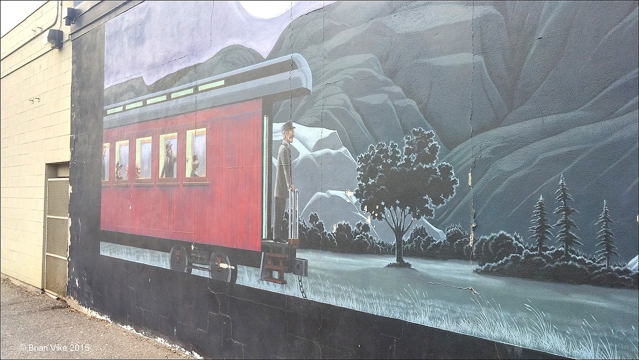 Northern Interior British Columbia Back Alley Mural Paintings Kamloops