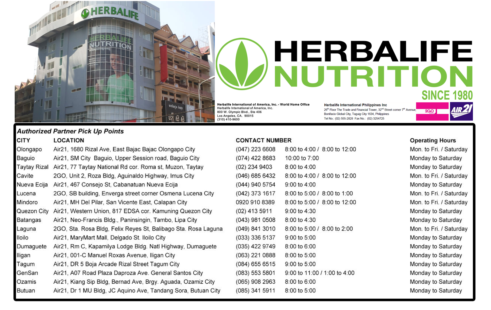Herbalife Nutrition Wellness Partner Pick Up Points