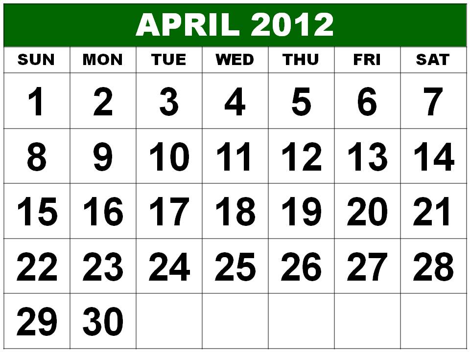 april 2012 calendar. march 2012 calendar