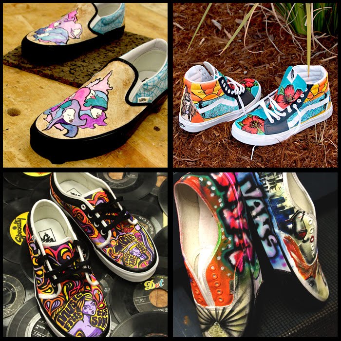 Lowbrow Customs Blog-O-Rama: Harpoon & His Kid's Custom Vans Shoes