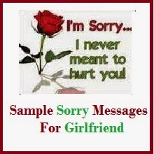 Sorry msg for gf