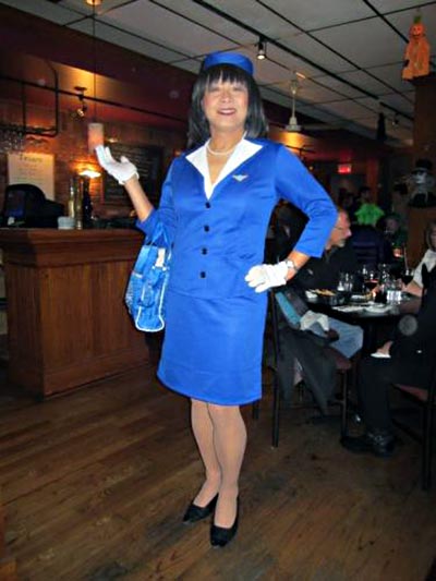 Nancy Ng's Pan Am stewardess Halloween costume was her favorite. Nancy Ng