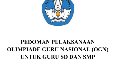 Pedoman Ogn Olimpiade Guru Nasional Sd Dan Smp 2017 Informasi Pendidikan Dan Dunia Kerja