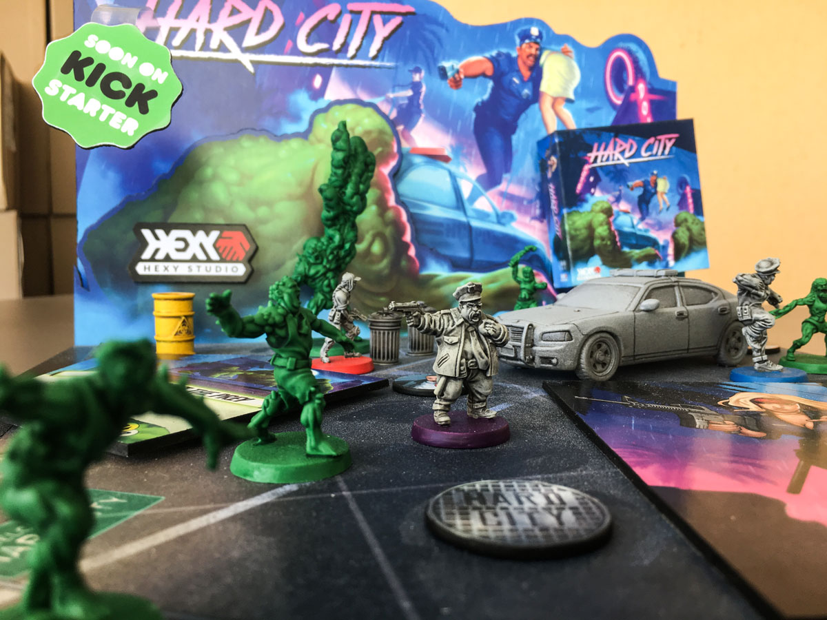 Wargame News and Terrain Hexy Models Hard City Board Game Kickstarter