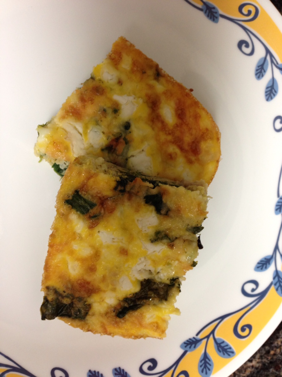 Stress 'N Bake Easy Breakfast Casserole with Sausage, Kale, Egg and Cheese