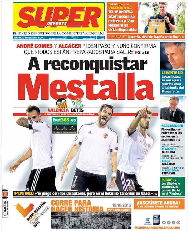 Valencia, Superdeporte: "A reconquistar Mestalla"