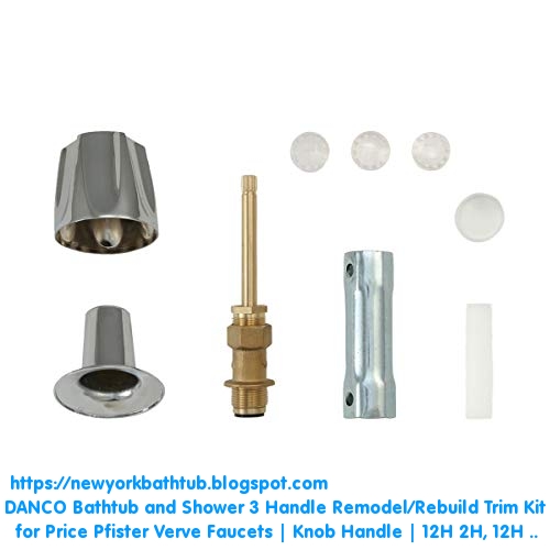 BEST DANCO Bathtub and Shower 3Handle Remodel/Rebuild Trim Kit for