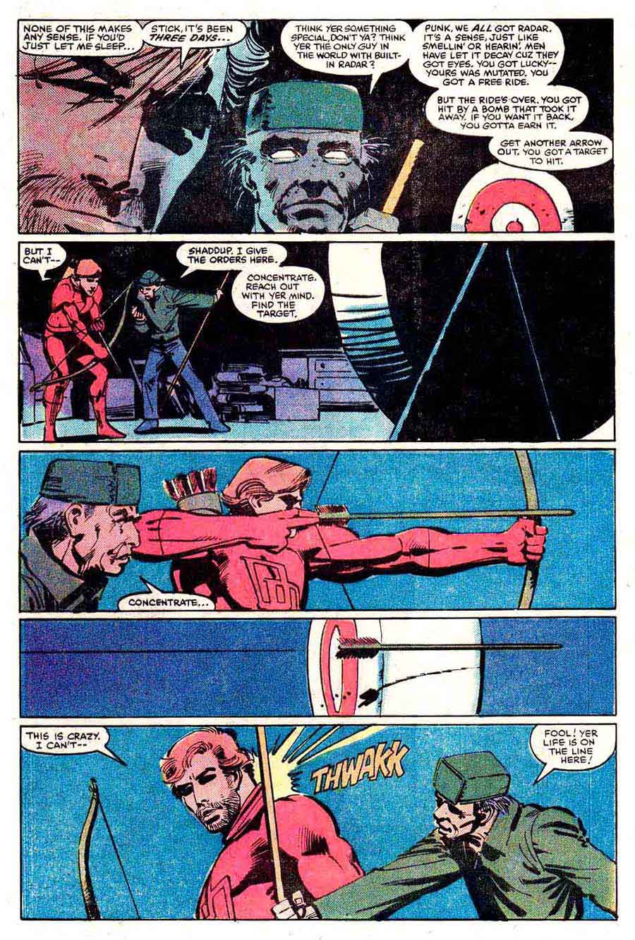 Daredevil v1 #177 marvel comic book page art by Frank Miller