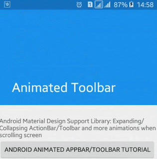 Android Example: How to Make Collapsing and Expanding Toolbar with Animation