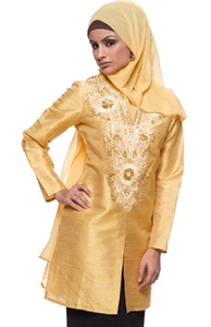 AZ052709 1 The Safiya Embroidered Silk Tunic Jacket