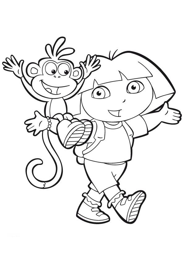 Dora Coloring Pages Sheets Pictures