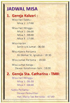 Jadwal Misa