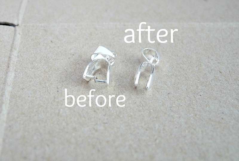 Cut the prongs of a bail Cut the prongs of a bail