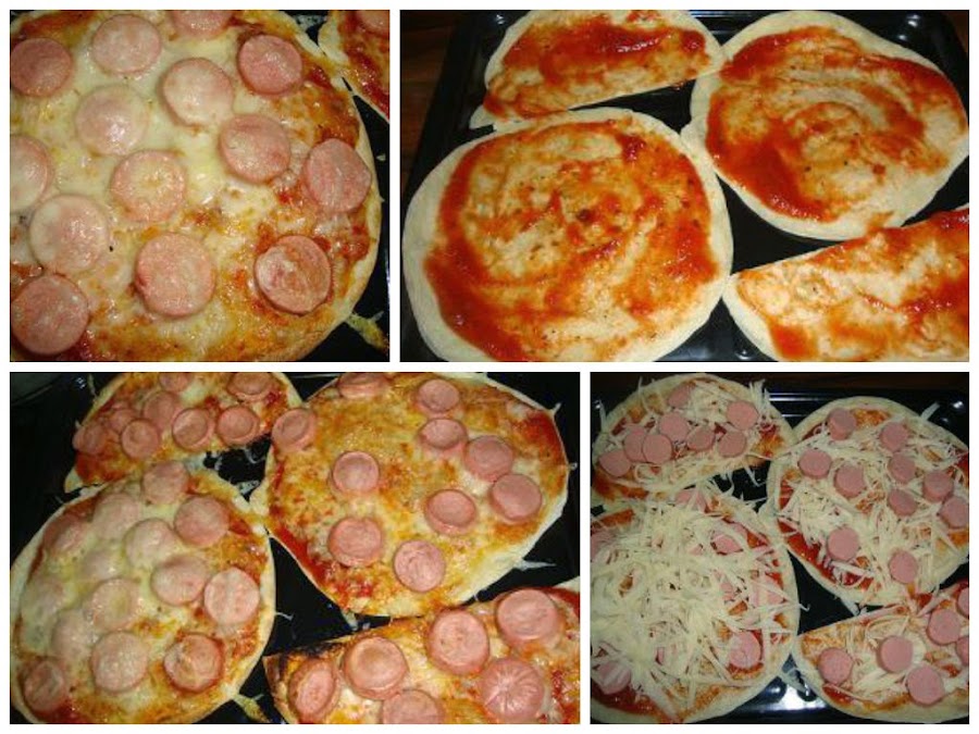 Pizza en tortilla de harina