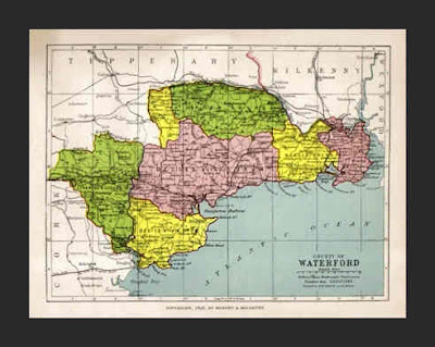 County Development Map Waterford Waterford County Map Area - Map of Ireland City Regional Political
