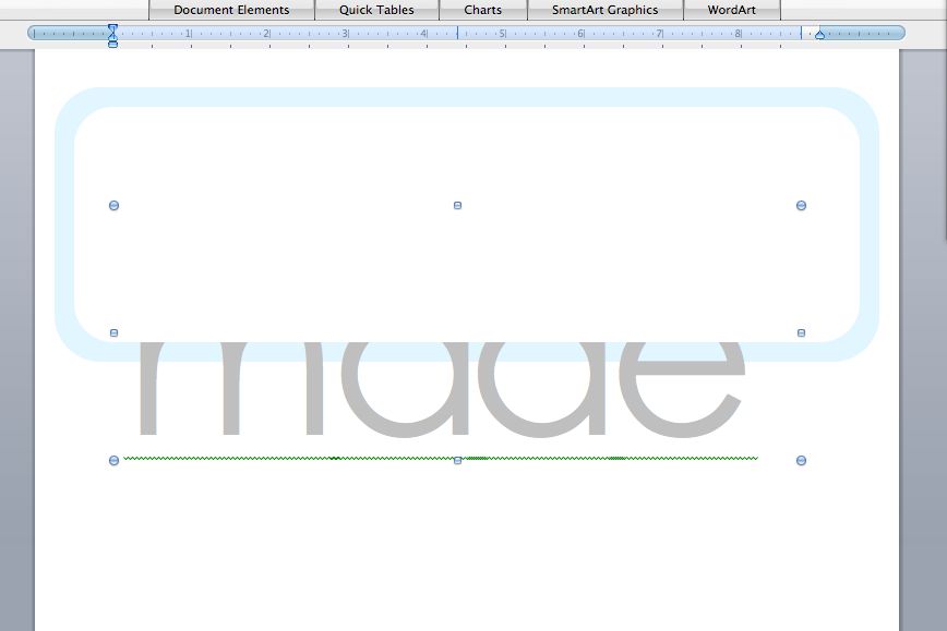 Make graphics in WORD MADE EVERYDAY