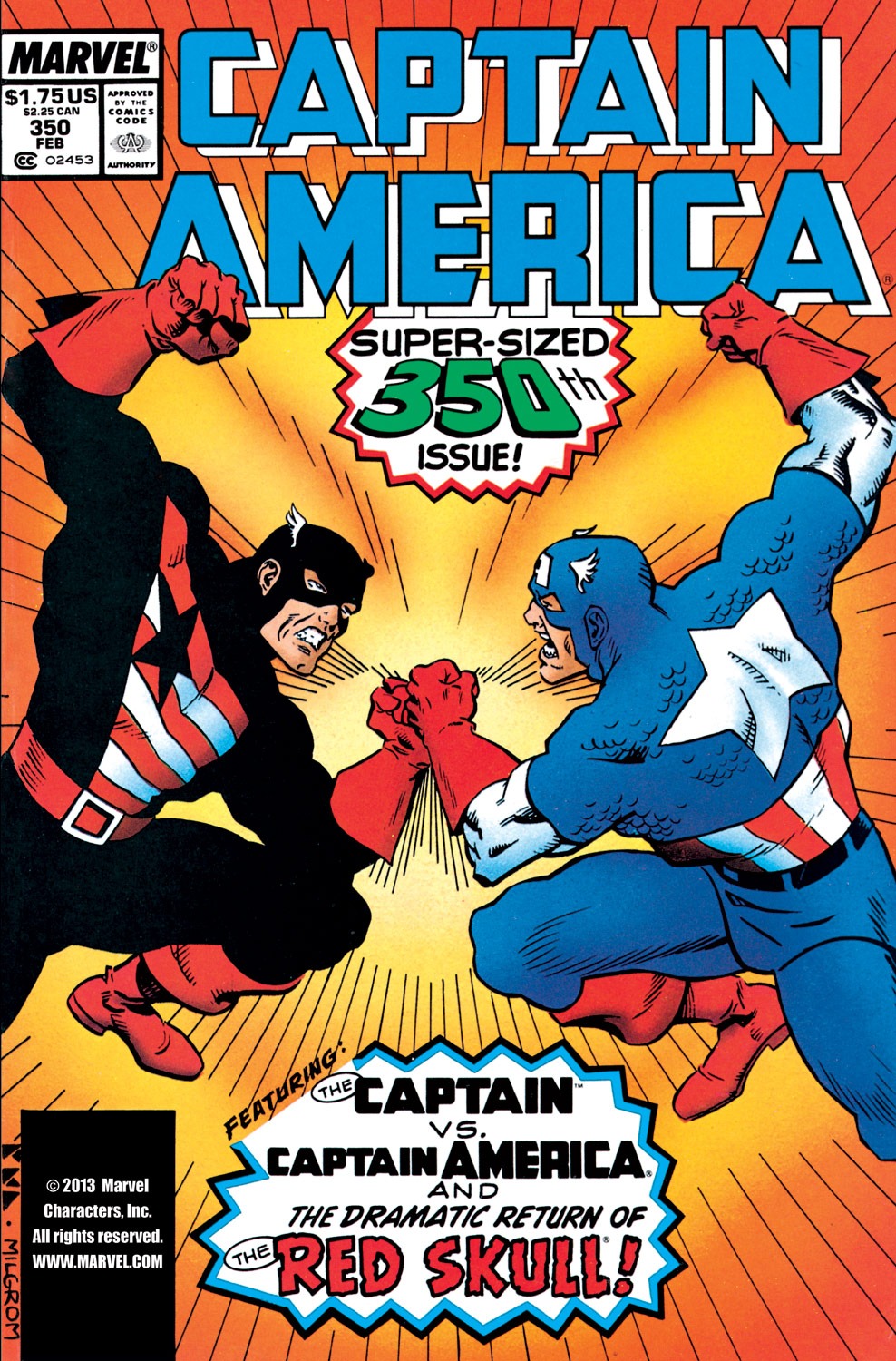 Read online Captain America (1968) comic -  Issue #350 - 1