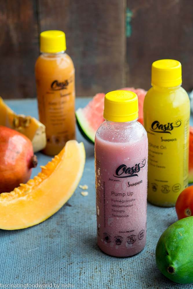 Oasis cold pressed juices
