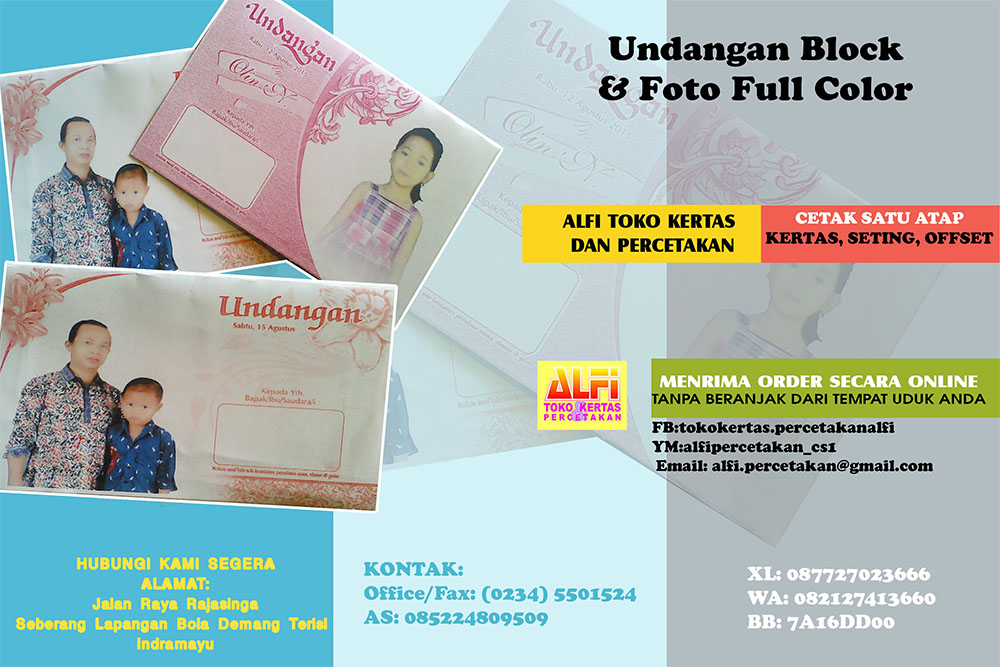 Undangan Photo Full Color Alfi Percetakan dan Digital