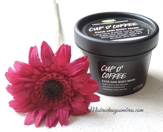 Cup O´Coffee face and body mask Lush Mis brochas y sombras