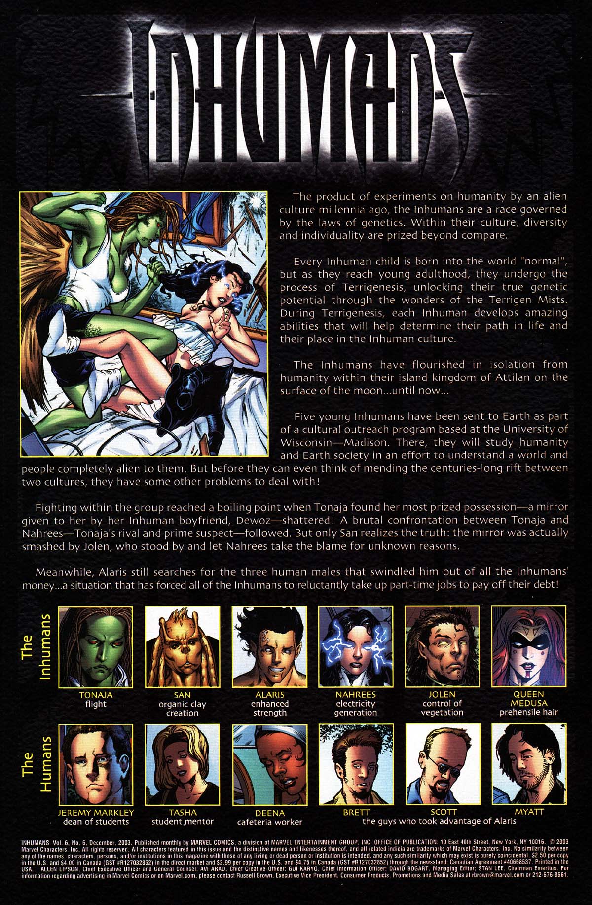 Read online Inhumans (2003) comic -  Issue #6 - 2