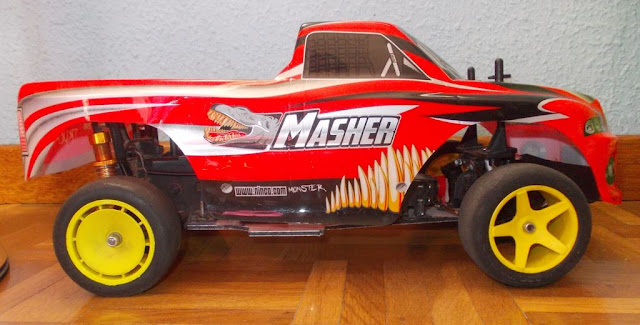 Kyosho Raider with on-road wheels 