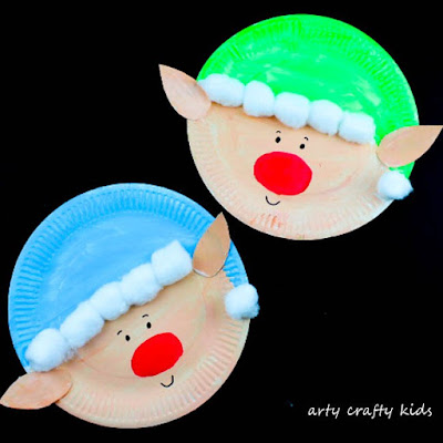 How to make a paper plate Christmas elf