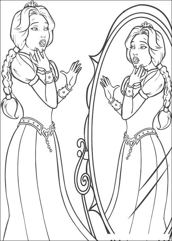 fairy godmother shrek 2 coloring pages - photo #10