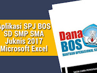 Aplikasi SPJ BOS SD SMP SMA Juknis 2017 Microsoft Excel